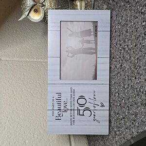 "50 years of love" picture frame with quote NIP